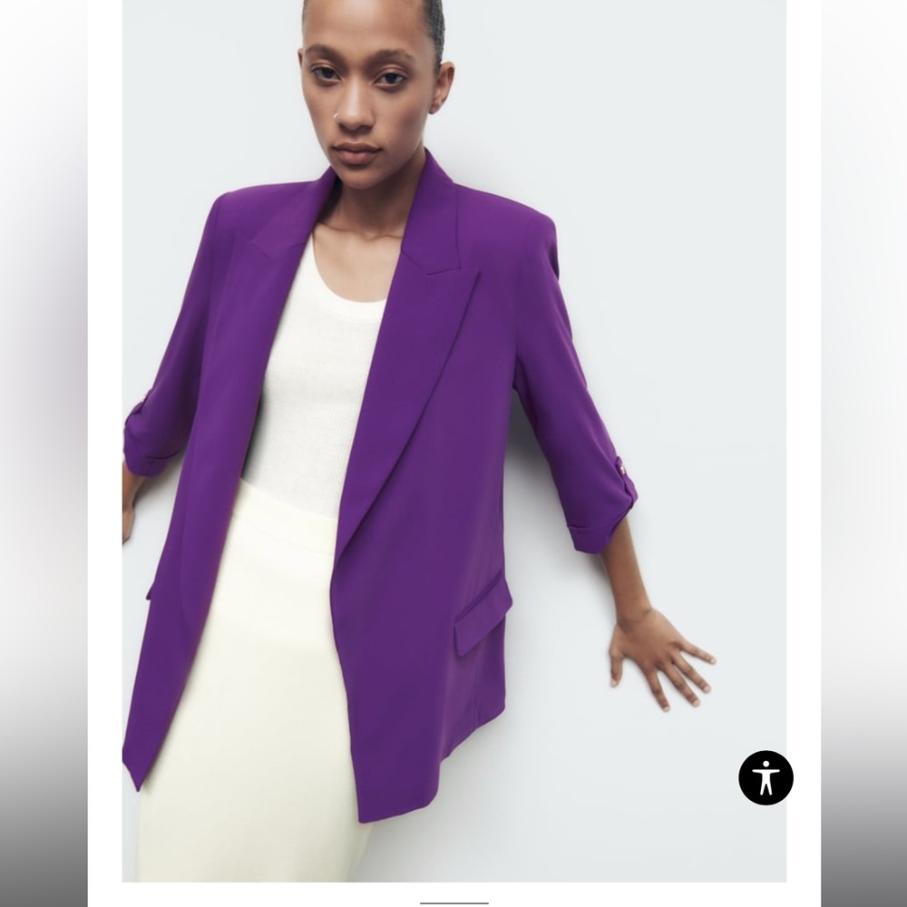 NWT Purple Zara Blazer